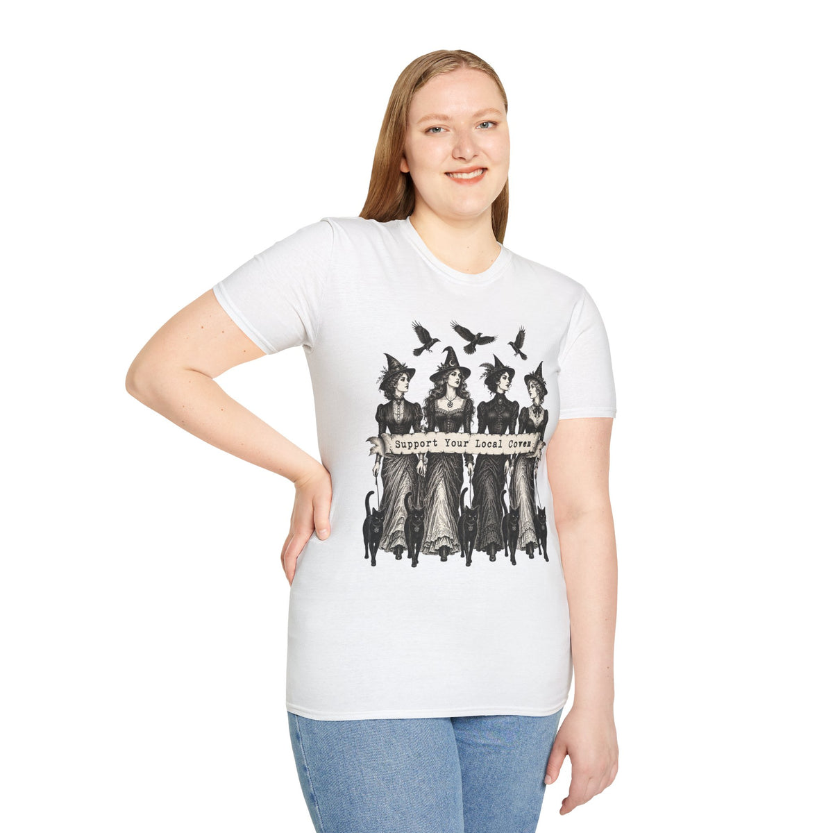 Support Your Local Coven Feminist Witch T-Shirt