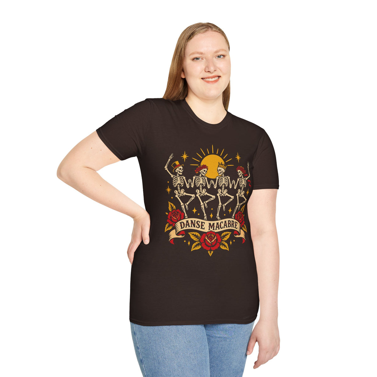 American Traditional Tattoo Skeleton Dance Shirt