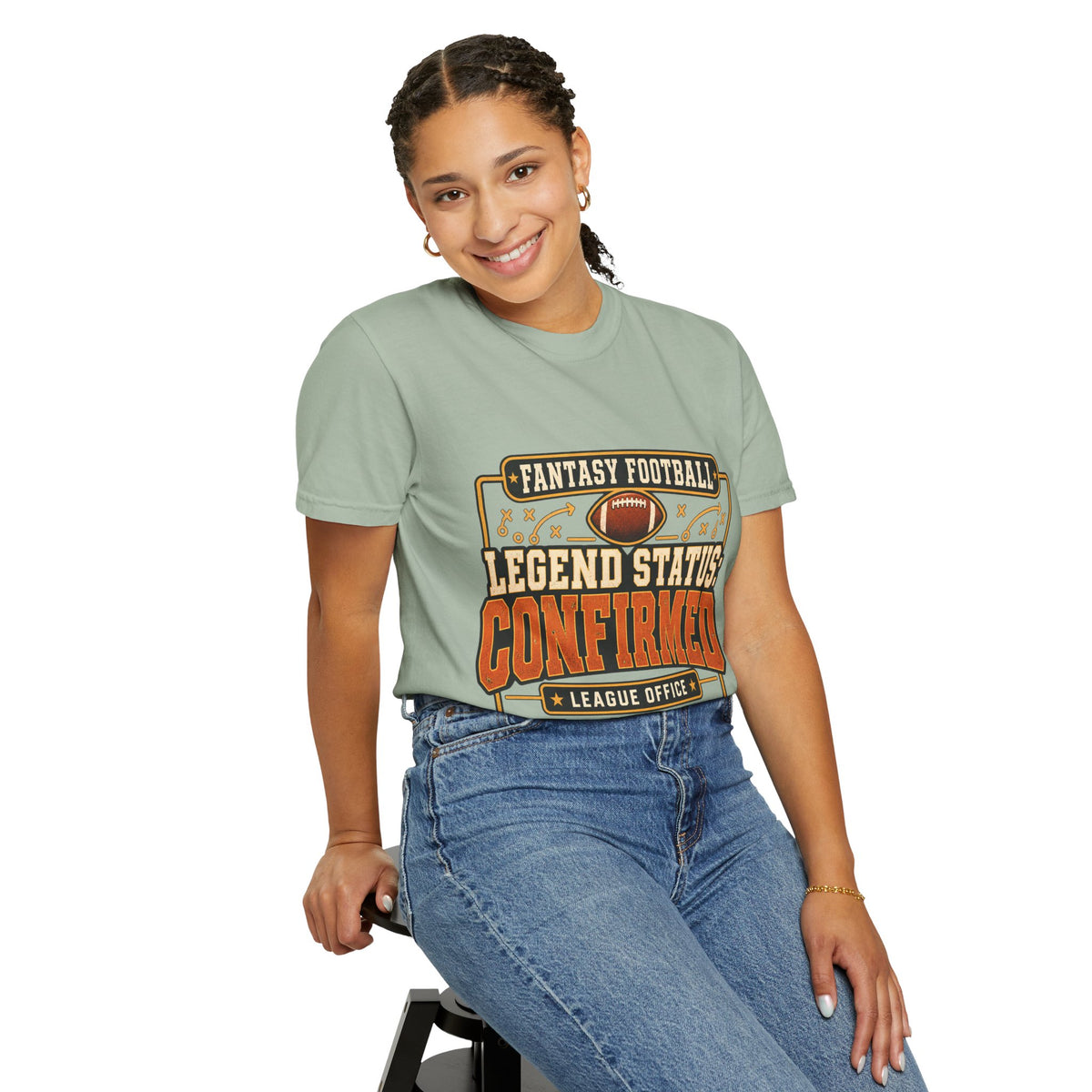 Fantasy Football Legend Status Confirmed Comfort Colors Tee