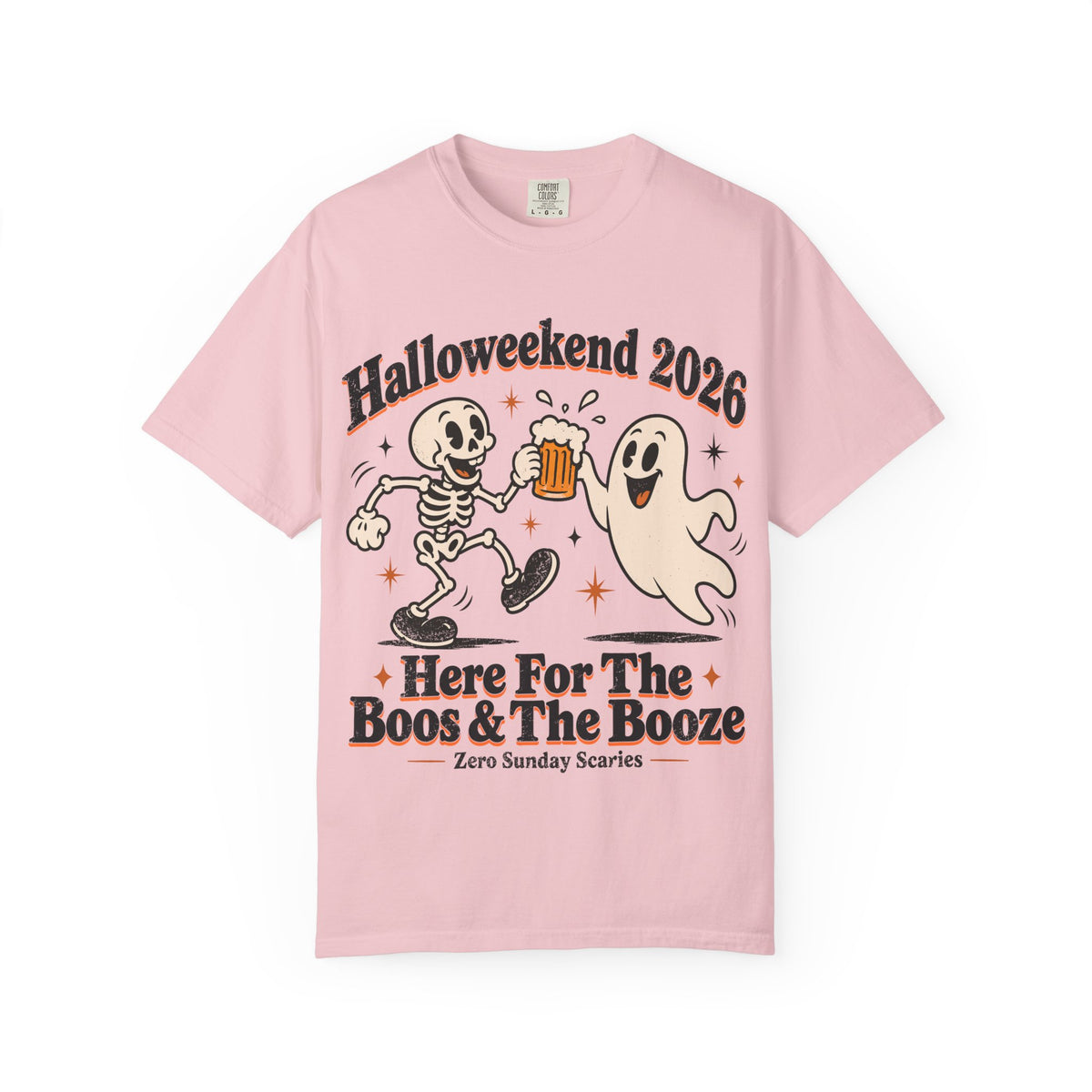 Halloweekend 2026 Boos & Booze Comfort Colors Tee