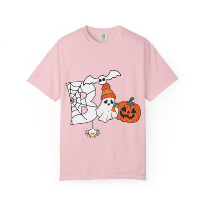 Cute Ghost Pumpkin Cozy Halloween Comfort Colors T-Shirt