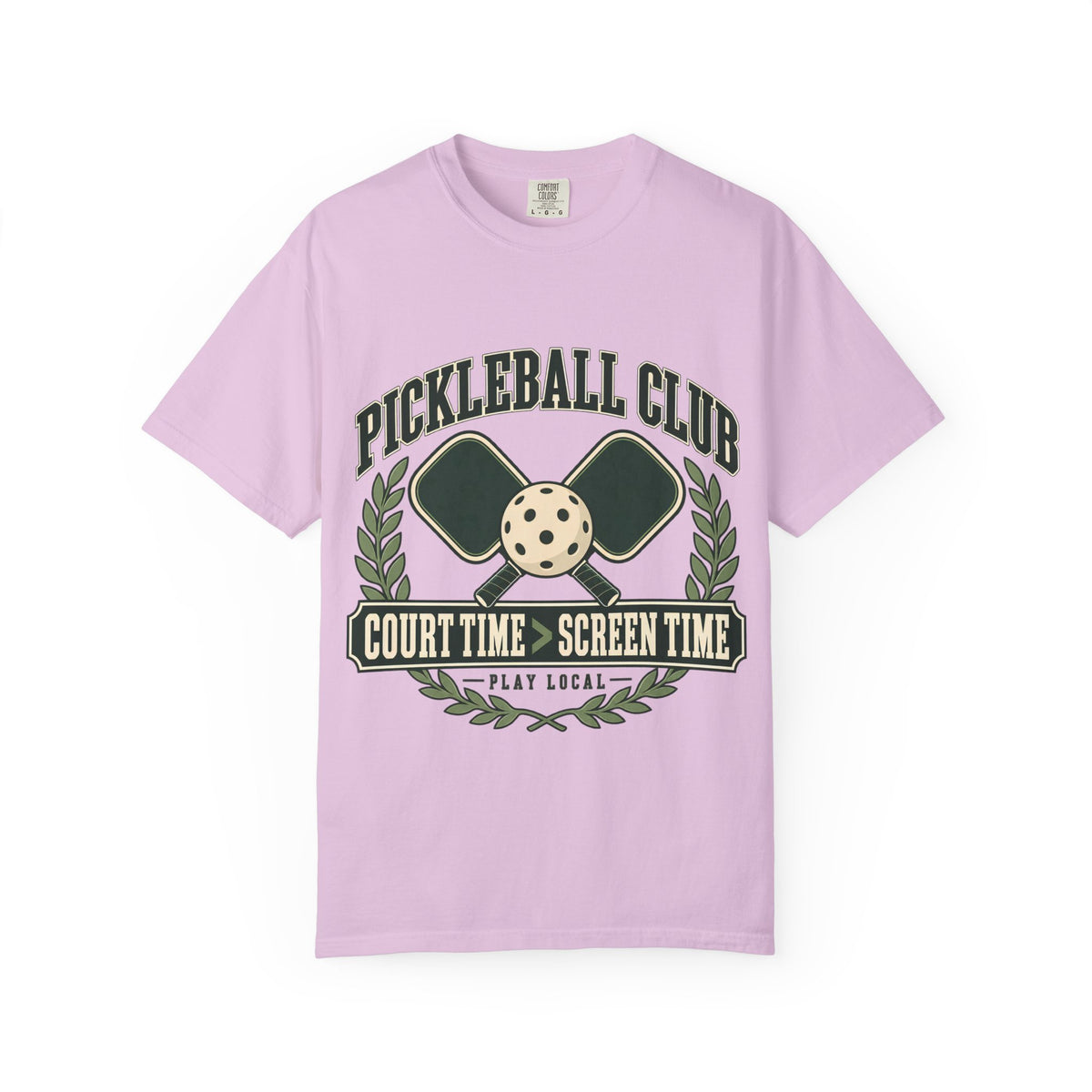 Pickleball Club Court Time Over Screen Time Comfort Colors Tee