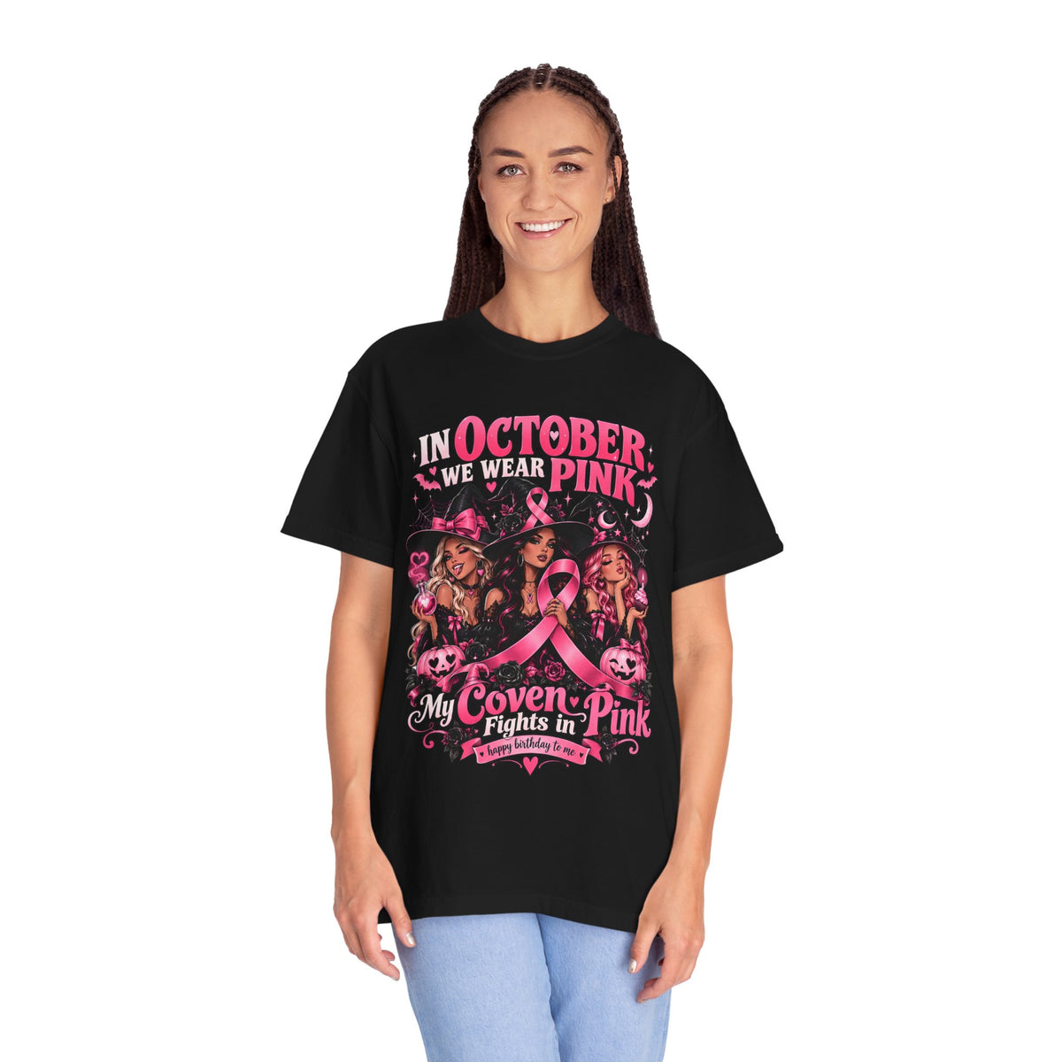 In October We Wear Pink My Coven Fights in Pink Tee