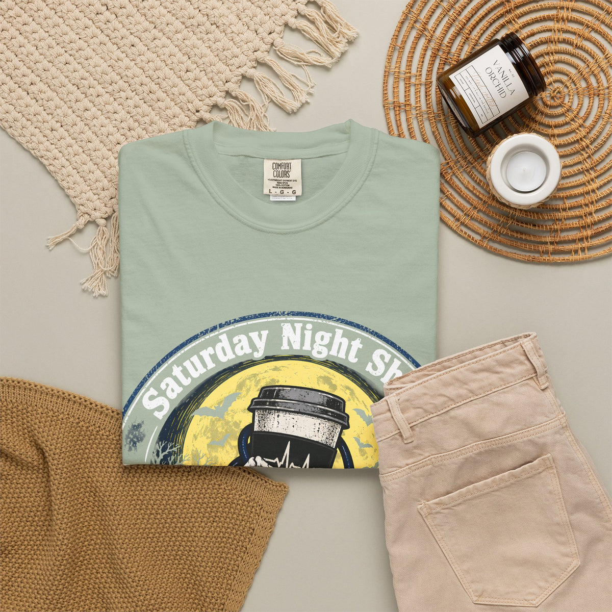 Saturday Night Shift Halloween 2026 Comfort Colors Tee
