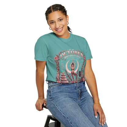 In My October Birthday Era Wellness Club Comfort Colors Tee