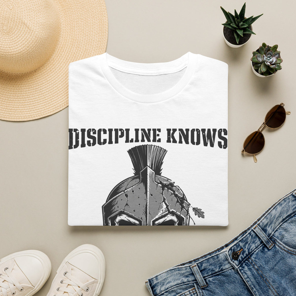 Discipline Knows No Season Shirt – Spartan Skull Stoic Warrior Tee