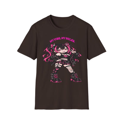 My Vibe, My Rules Anime Chibi Graphic Tee