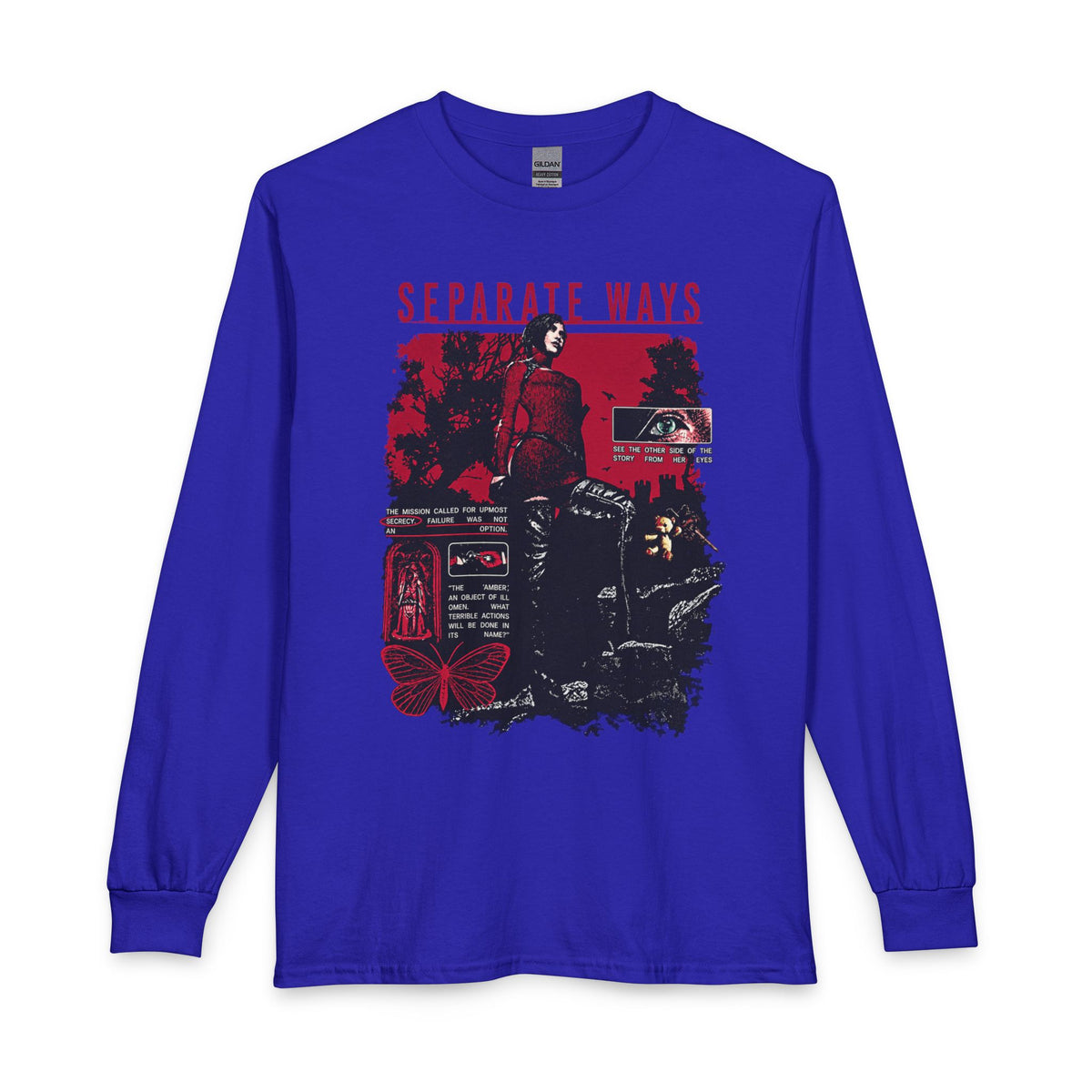 Separate Ways Survival Horror Gildan Heavy Cotton Long Sleeve Tee