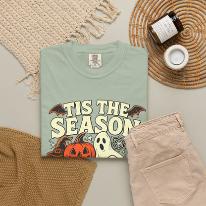 Tis the Season Spooky Halloween Comfort Colors Graphic Tee