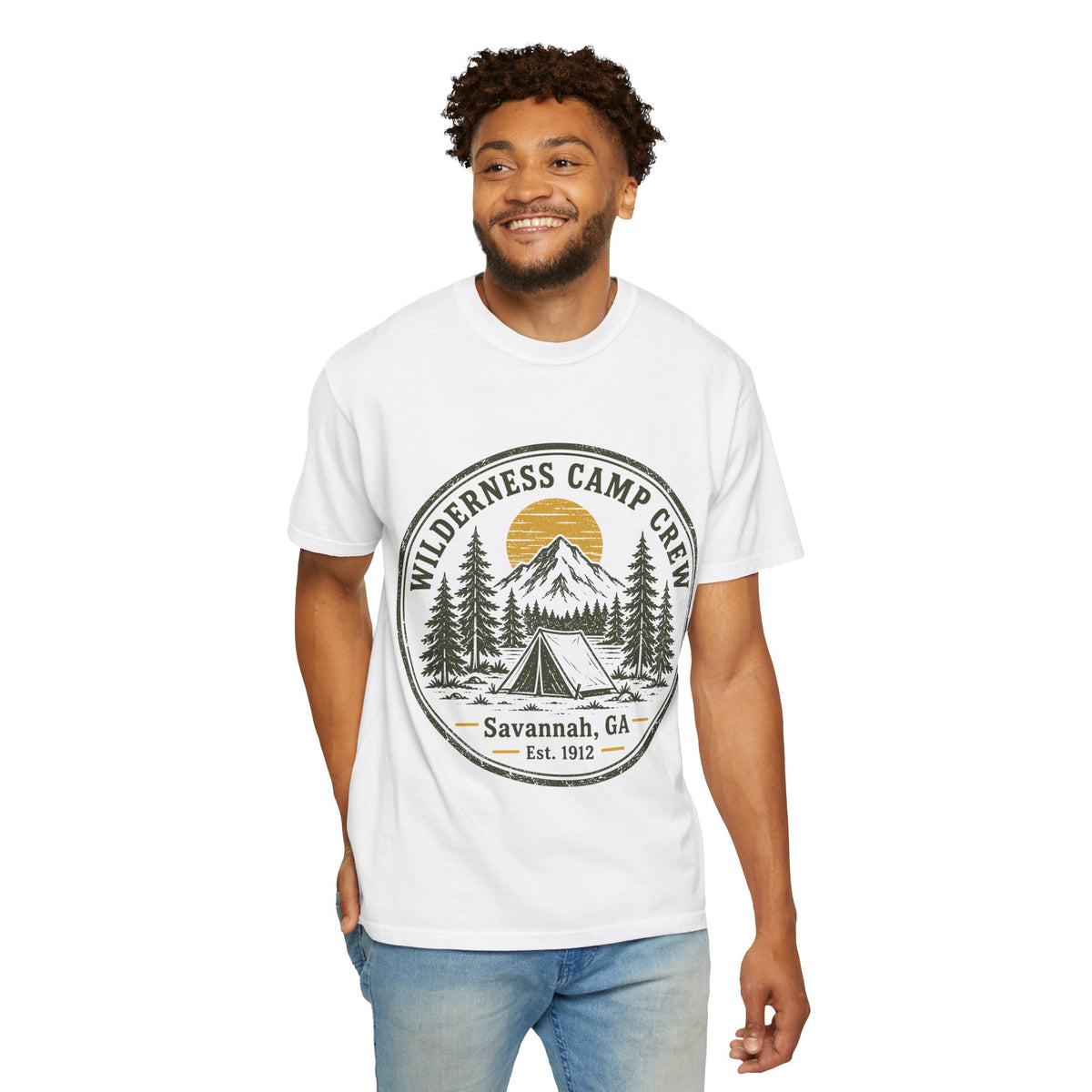 Wilderness Camp Crew Savannah GA Comfort Colors Tee