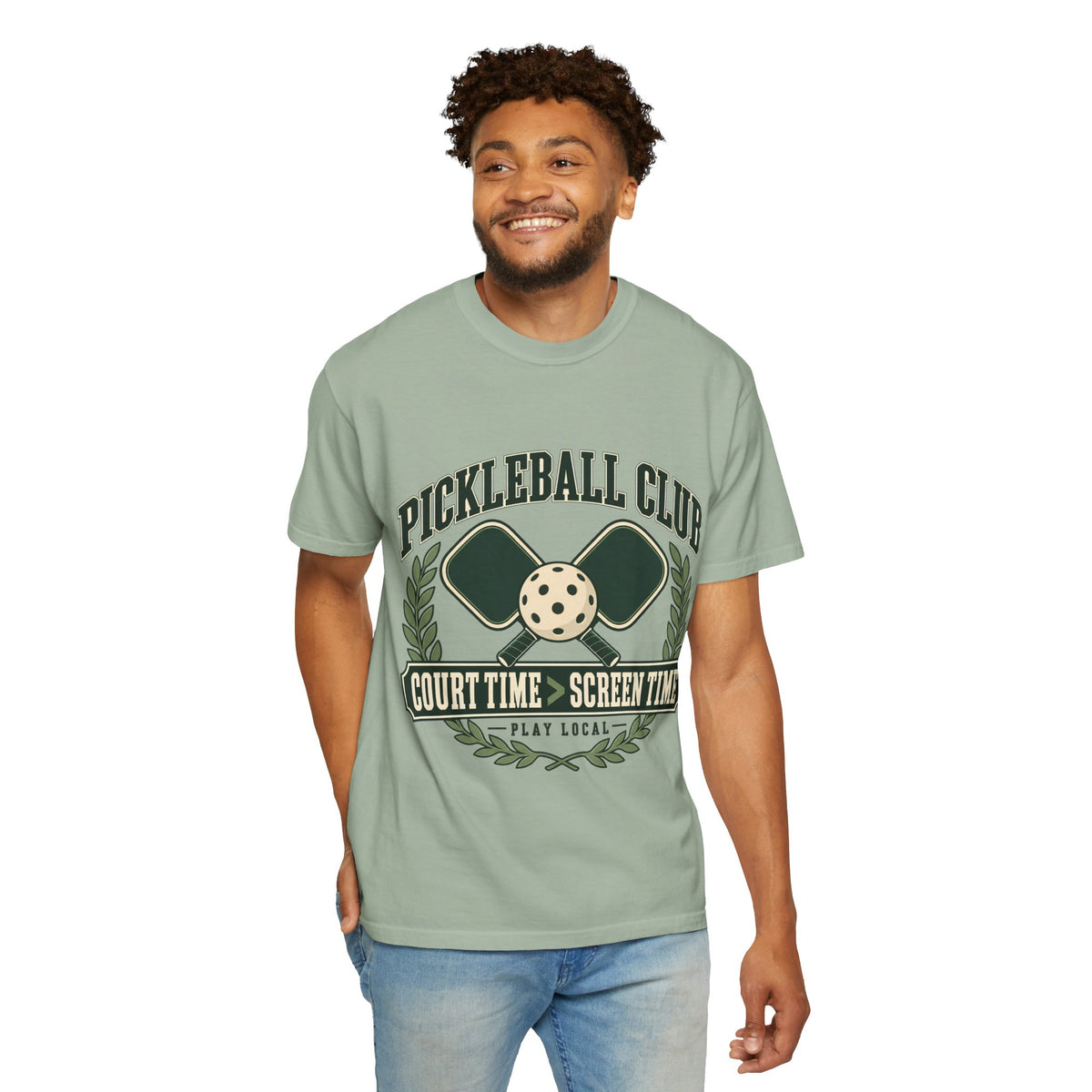 Pickleball Club Court Time Over Screen Time Comfort Colors Tee