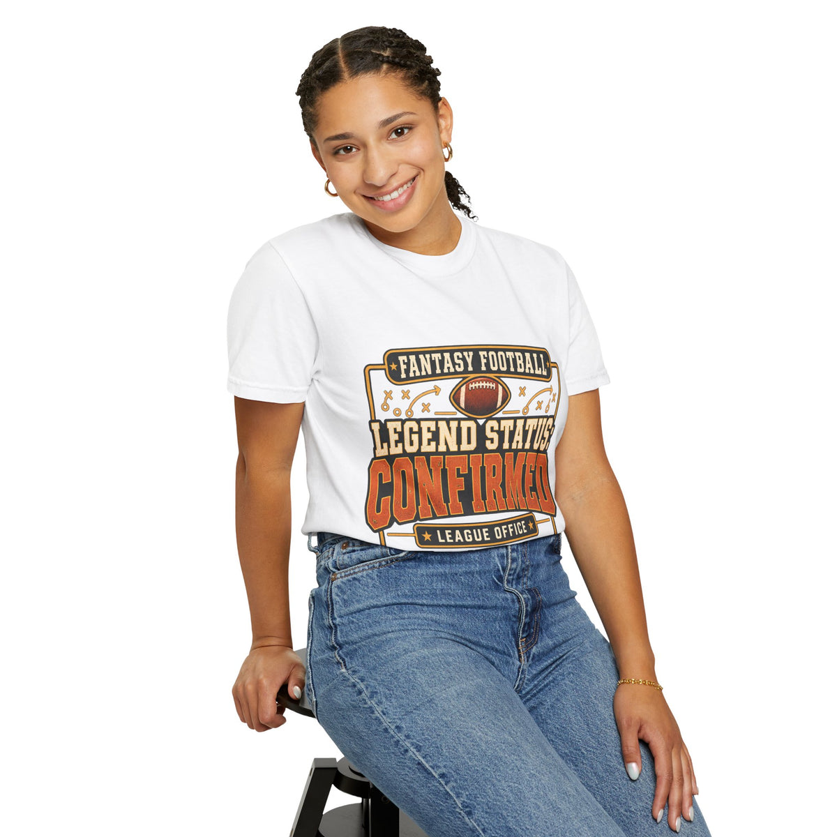Fantasy Football Legend Status Confirmed Comfort Colors Tee