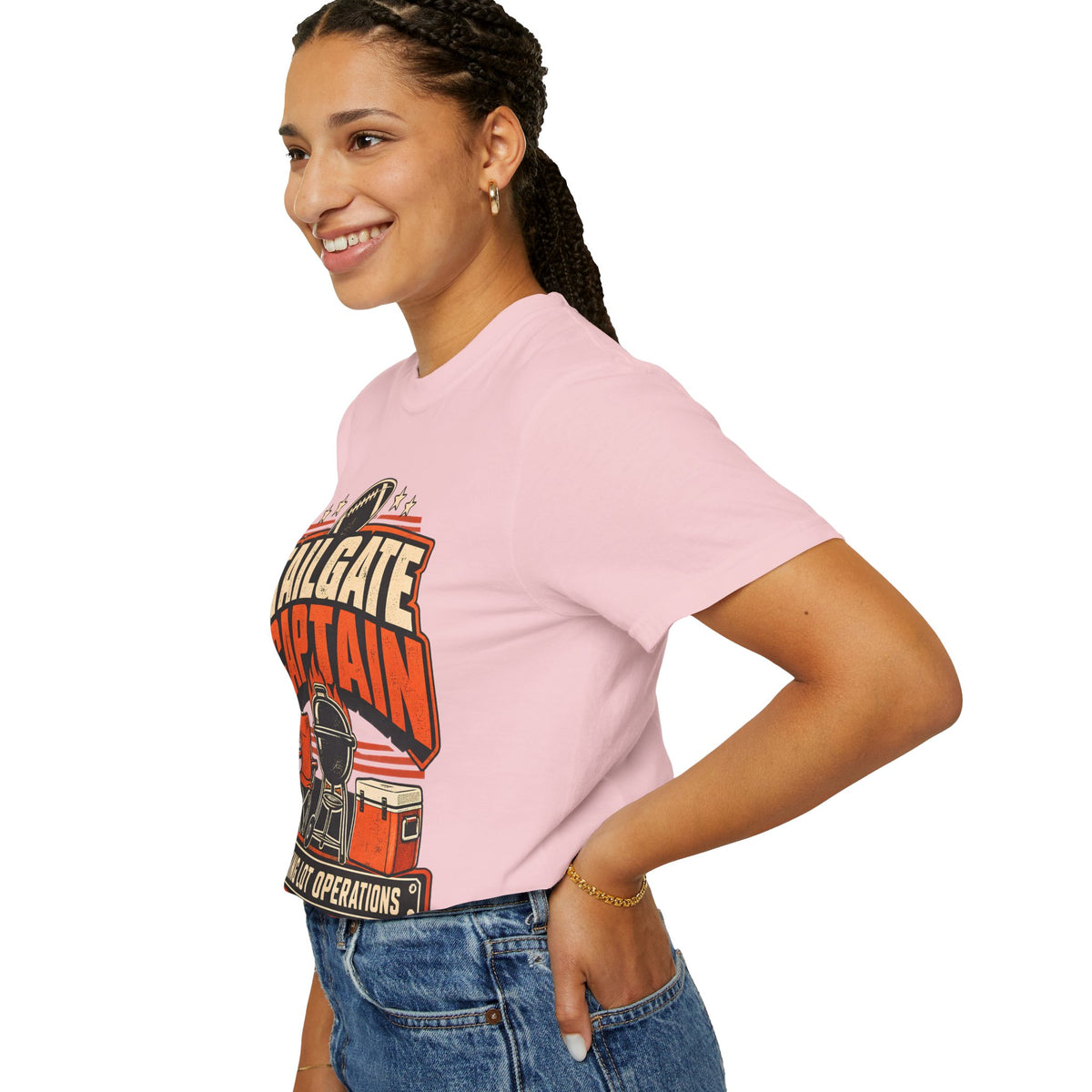 Tailgate Captain Football Game Day Comfort Colors T-Shirt