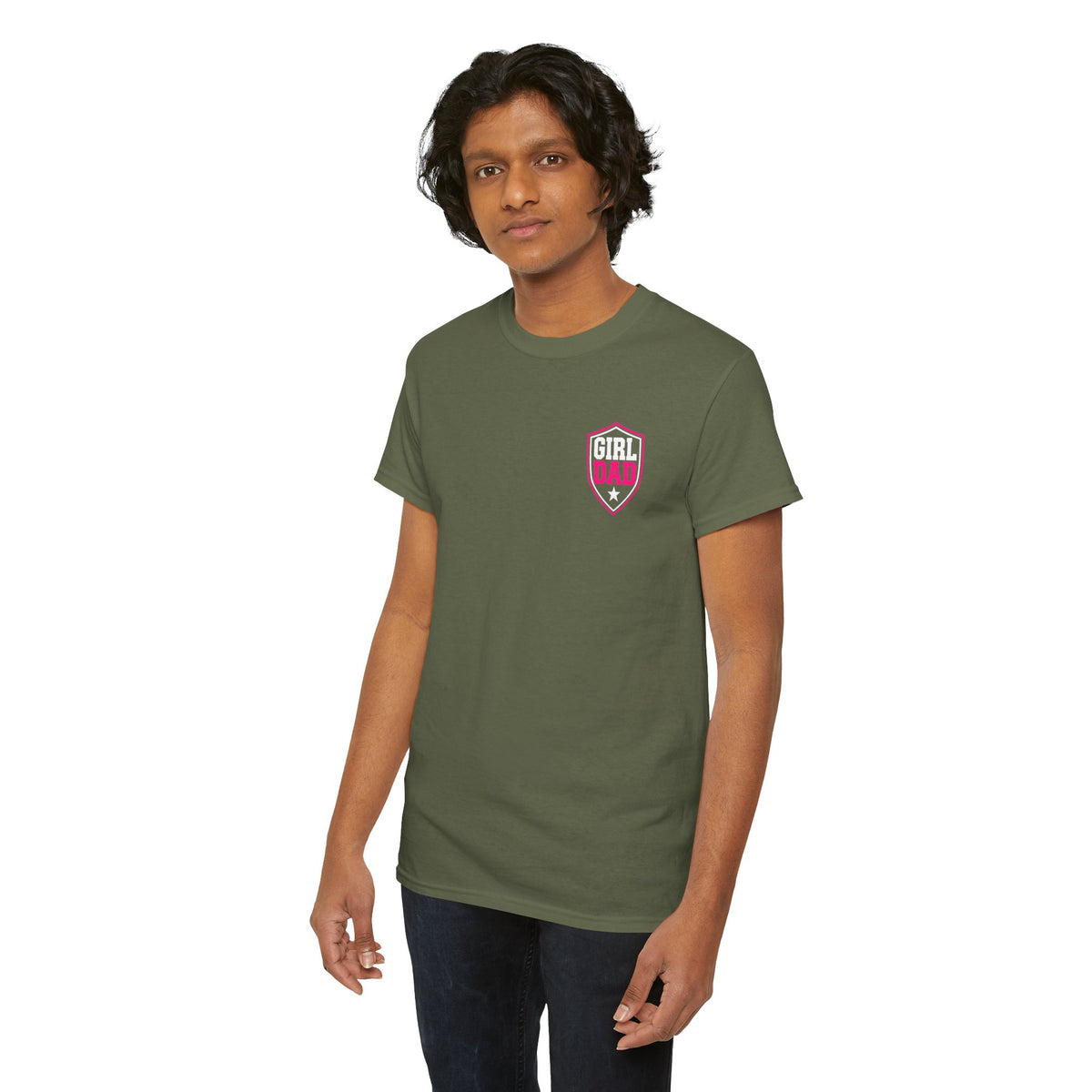Girl Dad I Raise Strong Girls Graphic Tee
