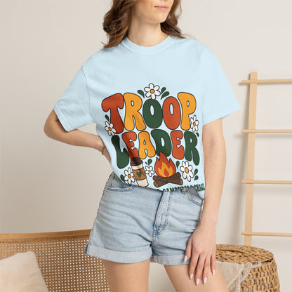 Troop Leader Coffee Campfires Chaos Comfort Colors Tee