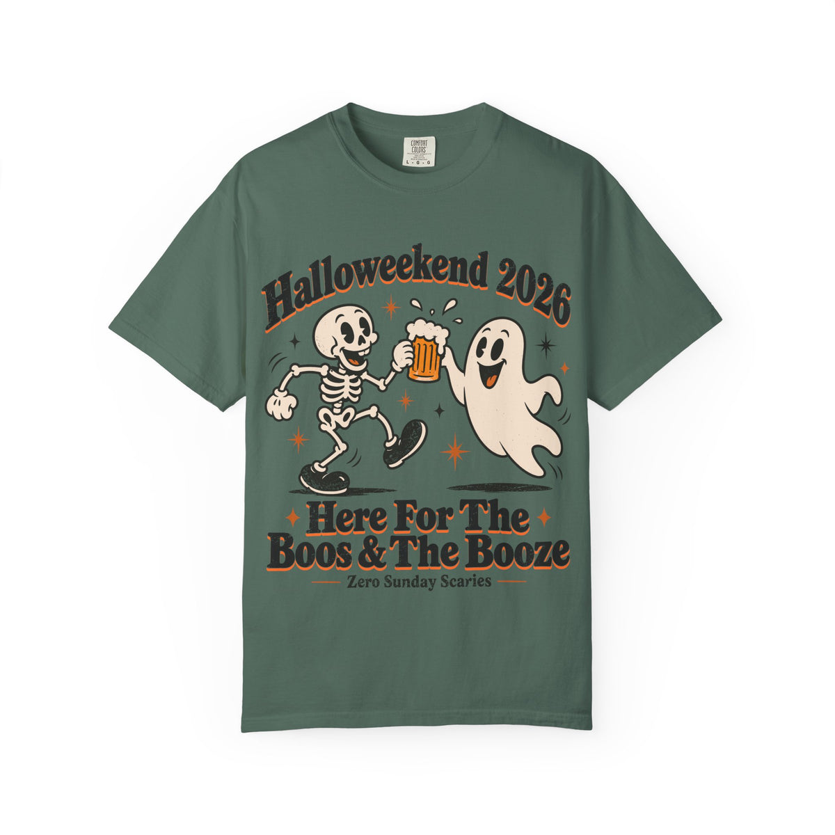 Halloweekend 2026 Boos & Booze Comfort Colors Tee