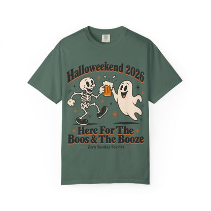 Halloweekend 2026 Boos & Booze Comfort Colors Tee