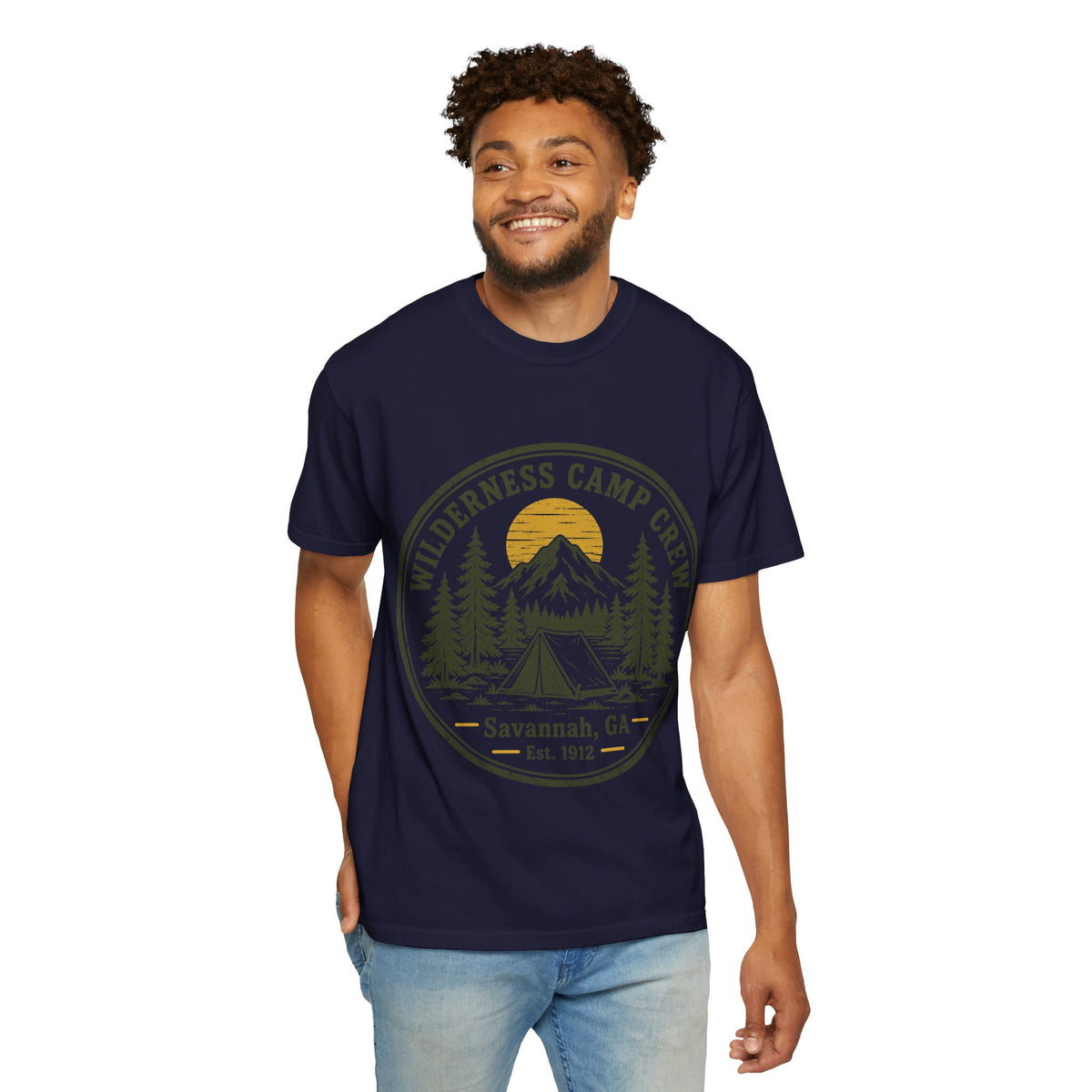 Wilderness Camp Crew Savannah GA Comfort Colors Tee