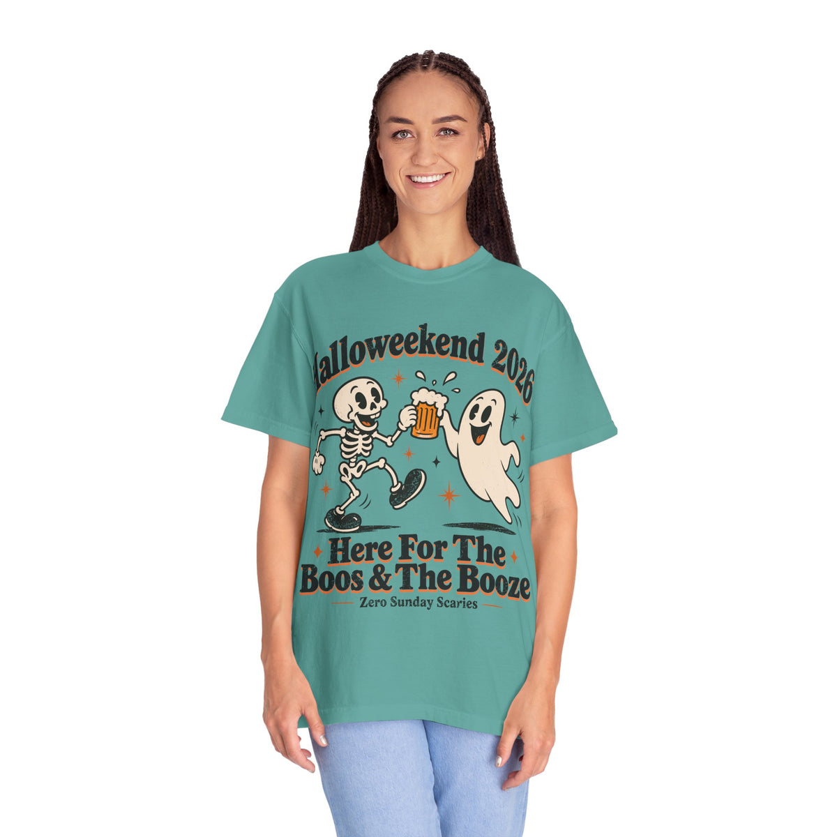 Halloweekend 2026 Boos & Booze Comfort Colors Tee