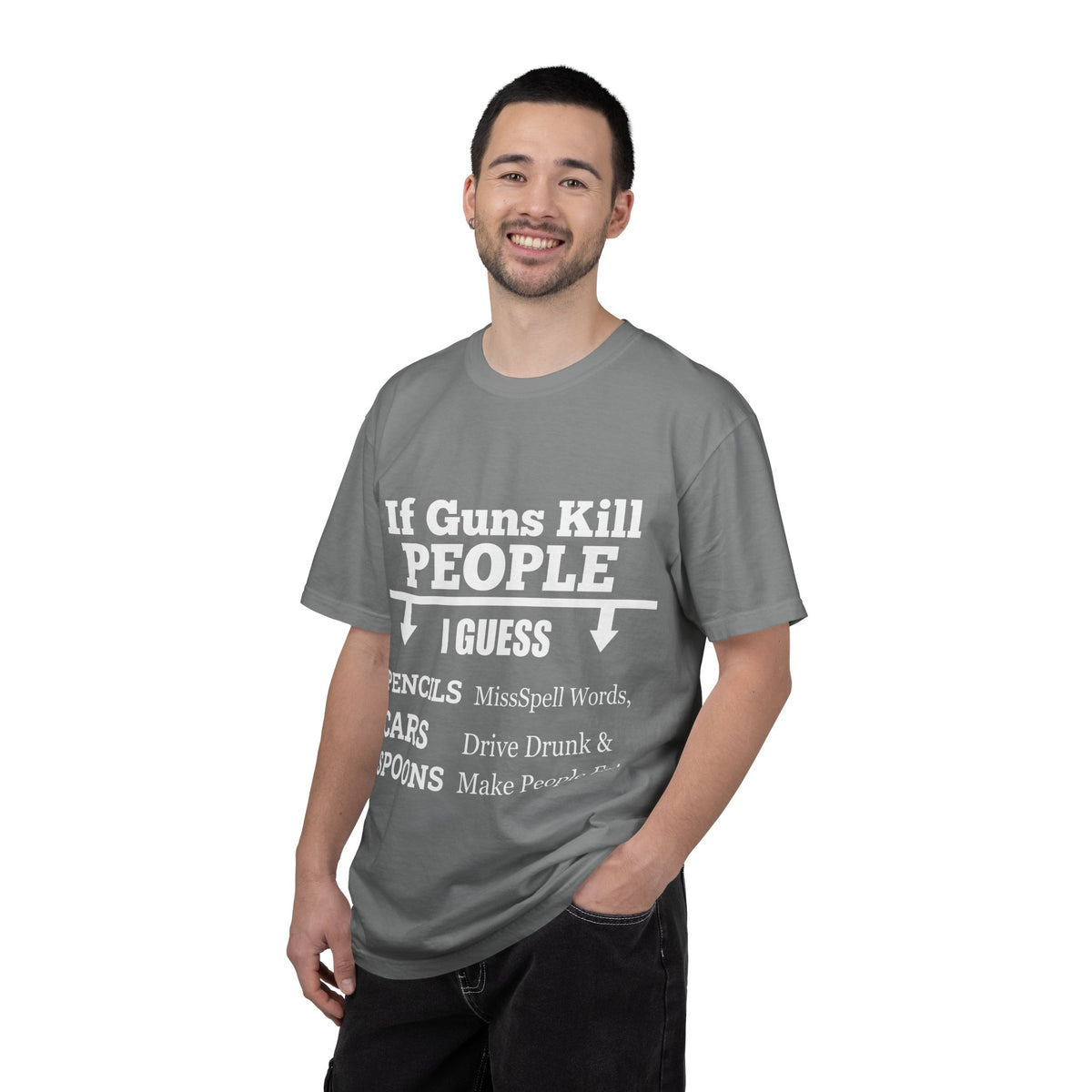 If Guns Kill People Funny Firearm Statement Comfort Colors Tee