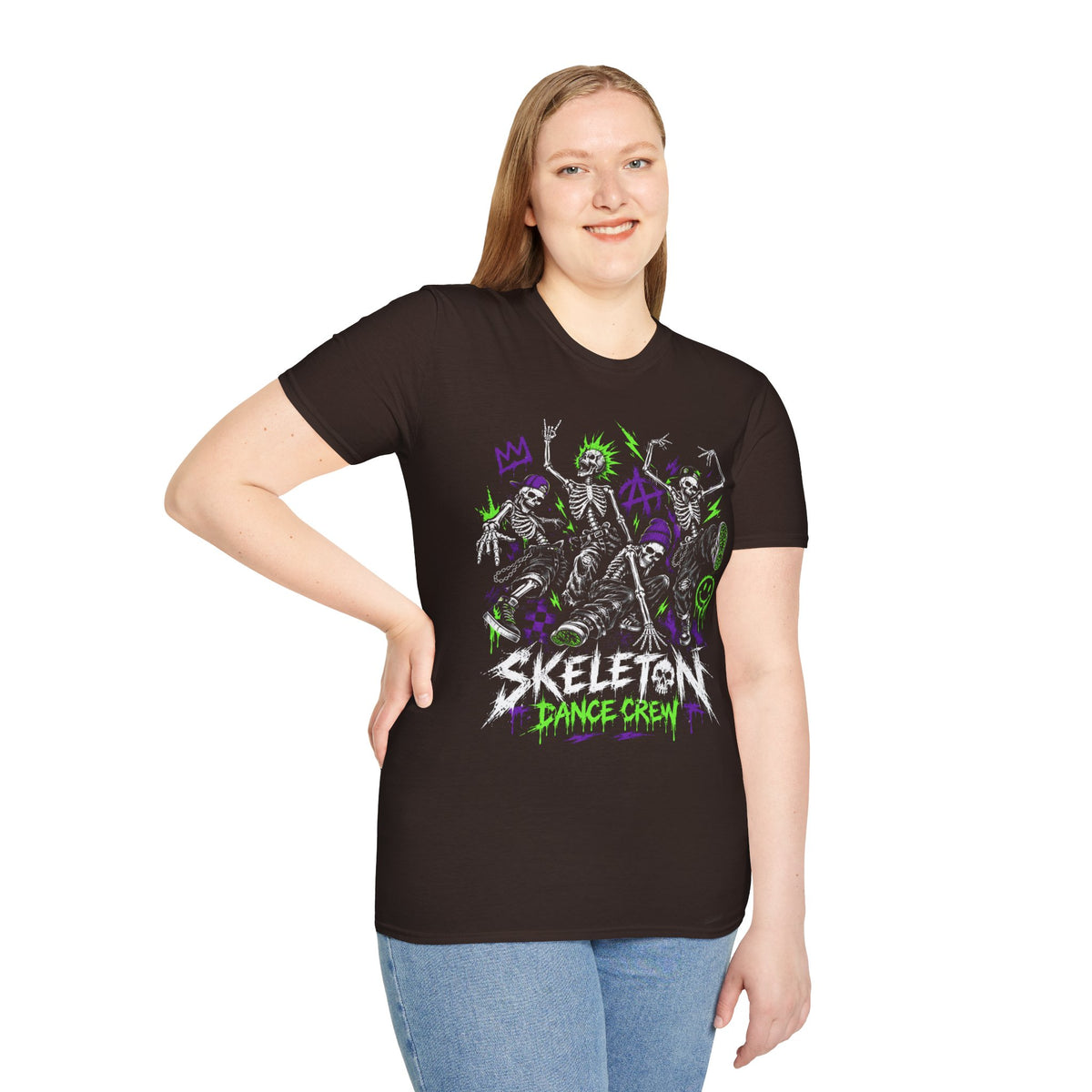 90s Skateboarding Skeleton Dance Crew T-Shirt