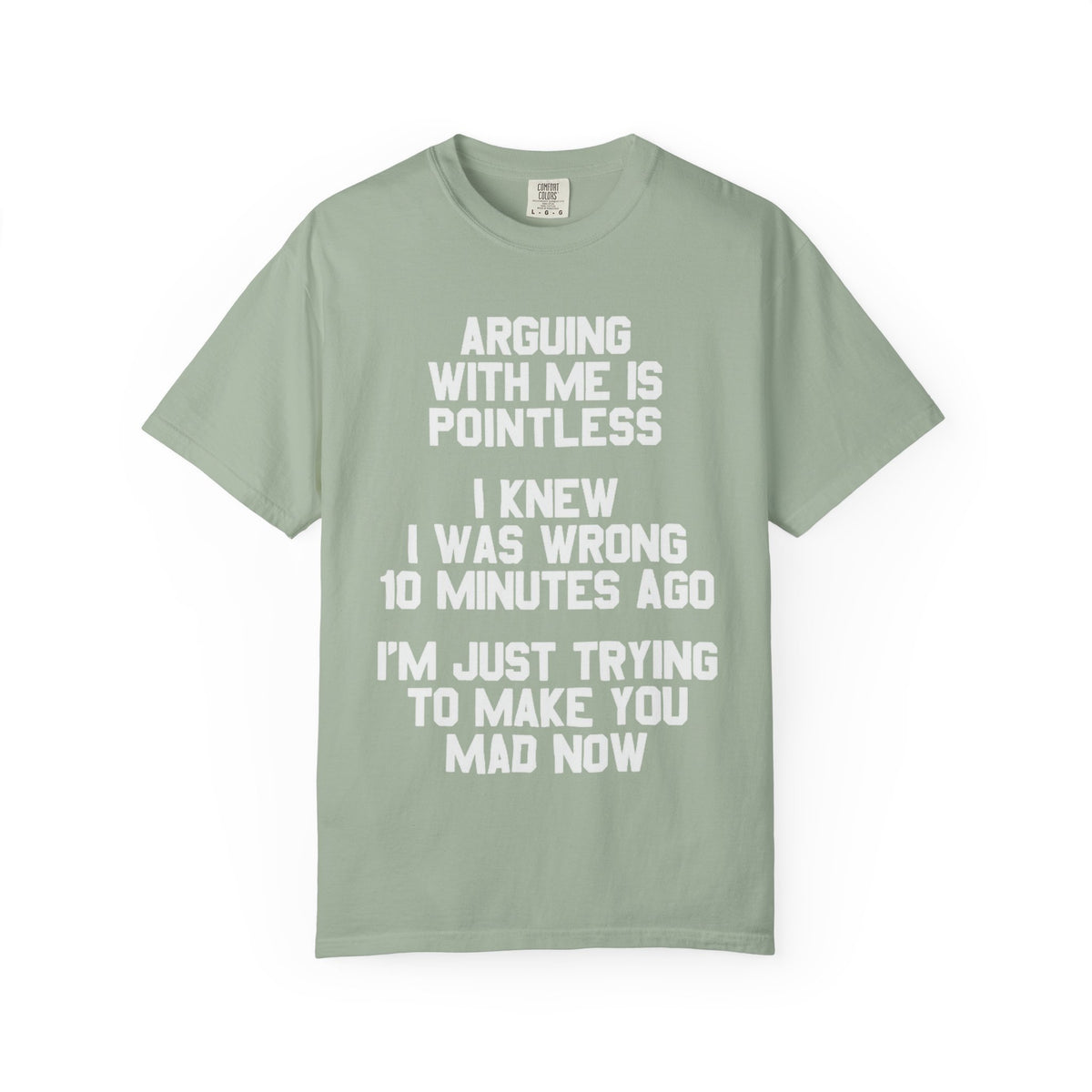 Arguing With Me Is Pointless Funny Comfort Colors Tee