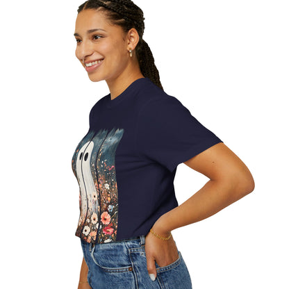 Floral Ghost Wildflower Halloween Comfort Colors T-Shirt