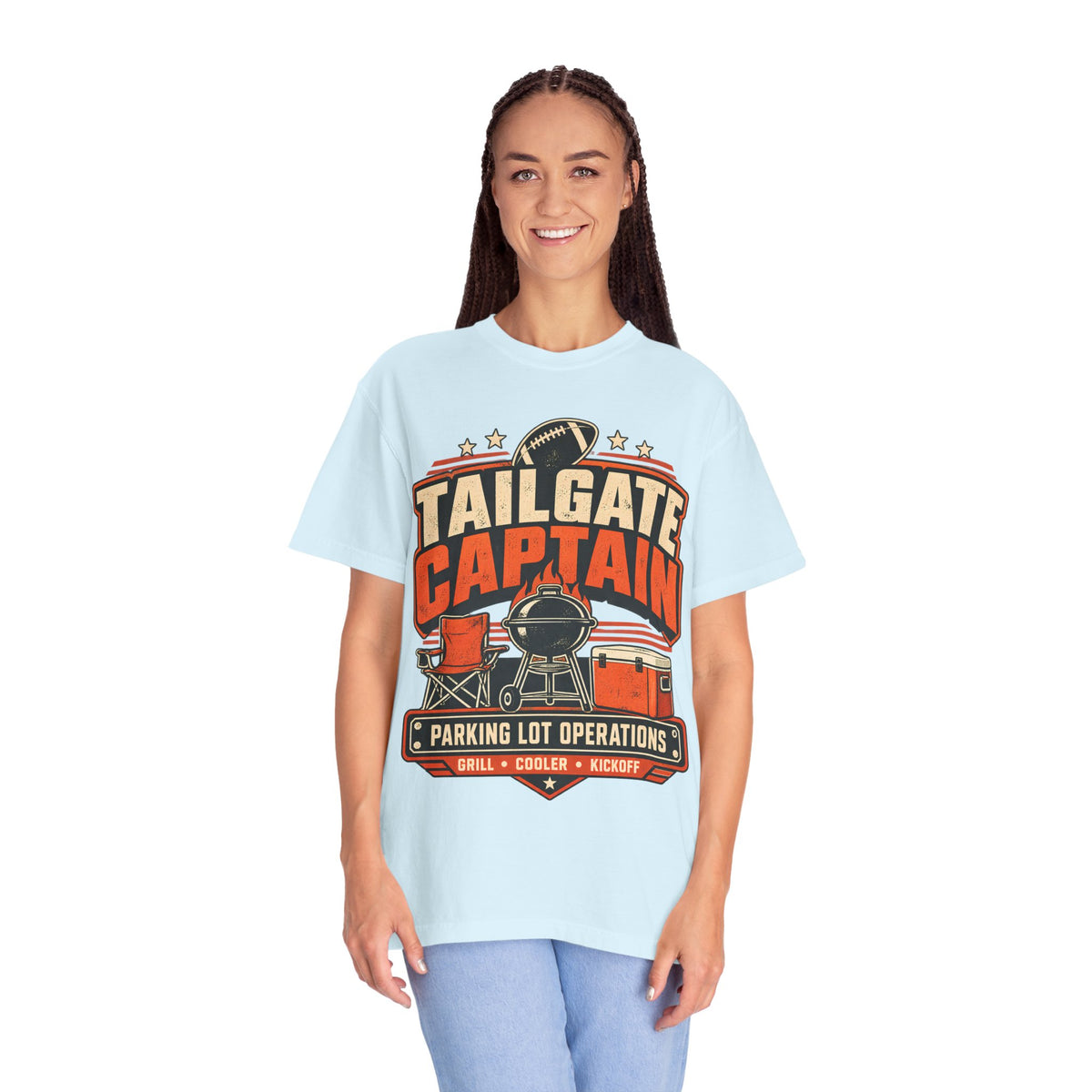 Tailgate Captain Football Game Day Comfort Colors T-Shirt