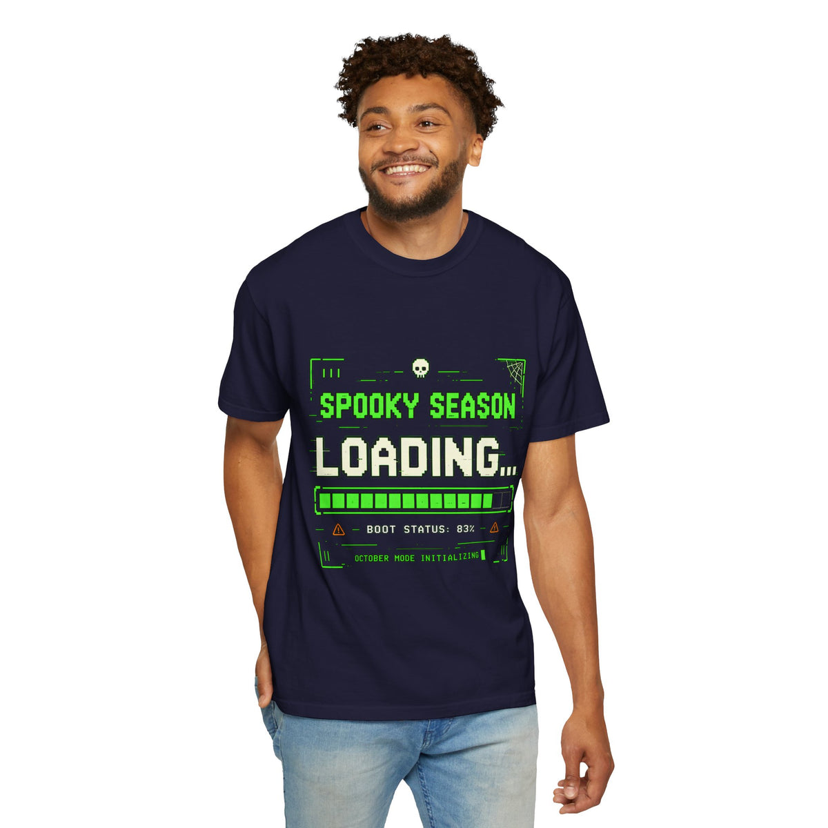 Spooky Season Loading Gamer Halloween Comfort Colors Tee