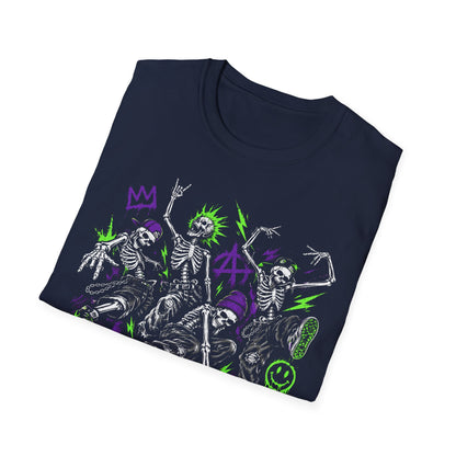 90s Skateboarding Skeleton Dance Crew T-Shirt