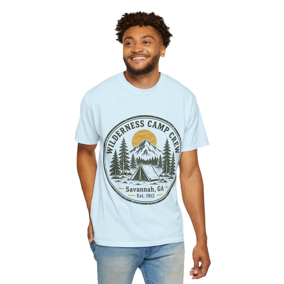 Wilderness Camp Crew Savannah GA Comfort Colors Tee