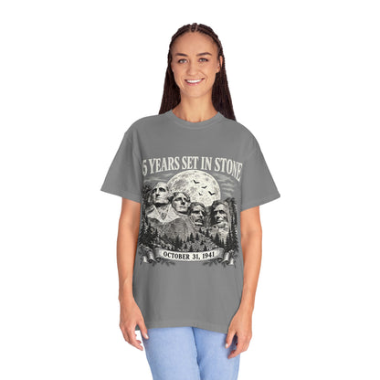 85 Years Set in Stone Mount Rushmore Comfort Colors Tee