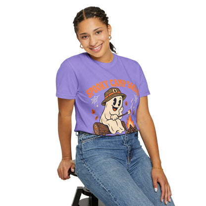 Spooky Camp Squad Campfires & Cobwebs Comfort Colors Tee