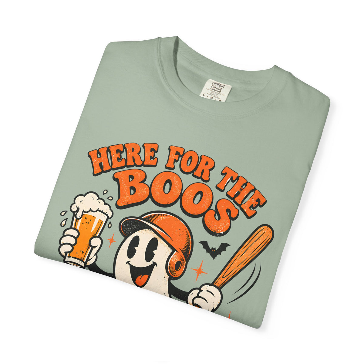 Here for the Boos Baseball Halloween Comfort Colors Tee
