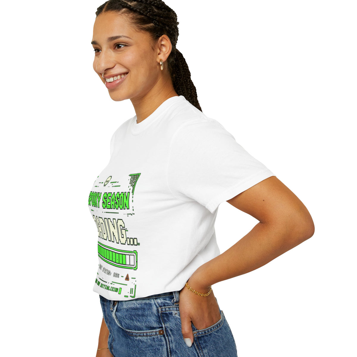 Spooky Season Loading Gamer Halloween Comfort Colors Tee