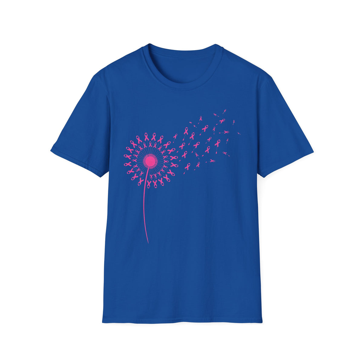 Pink Ribbon Dandelion Breast Cancer Awareness Tee
