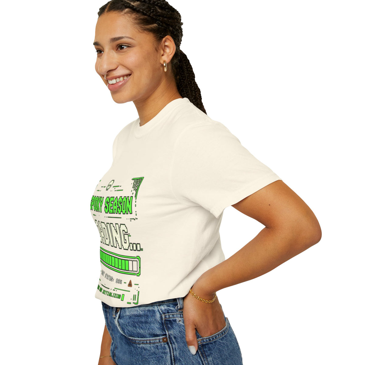 Spooky Season Loading Gamer Halloween Comfort Colors Tee