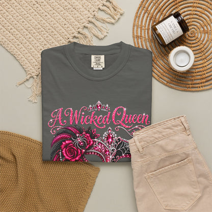 Personalized Wicked Queen October Birthday Comfort Colors Tee