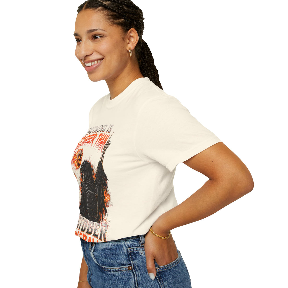 October Baseball Halloween Comfort Colors Graphic T-Shirt