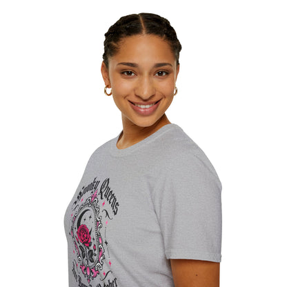 Spooky Queens Are Born In October Shirt – Gothic Rose Halloween Birthday Tee