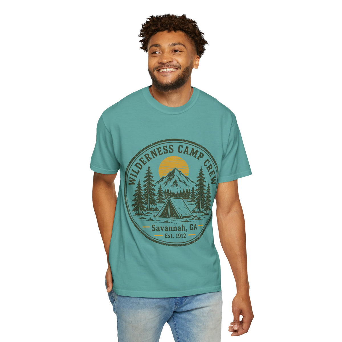 Wilderness Camp Crew Savannah GA Comfort Colors Tee