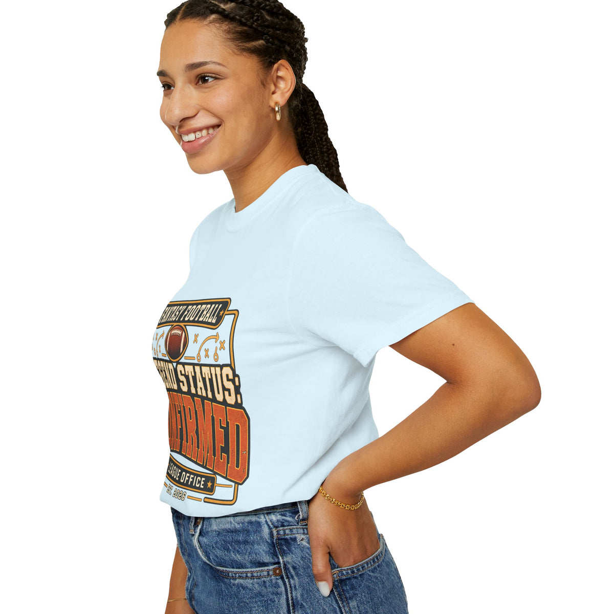 Fantasy Football Legend Status Confirmed Comfort Colors Tee