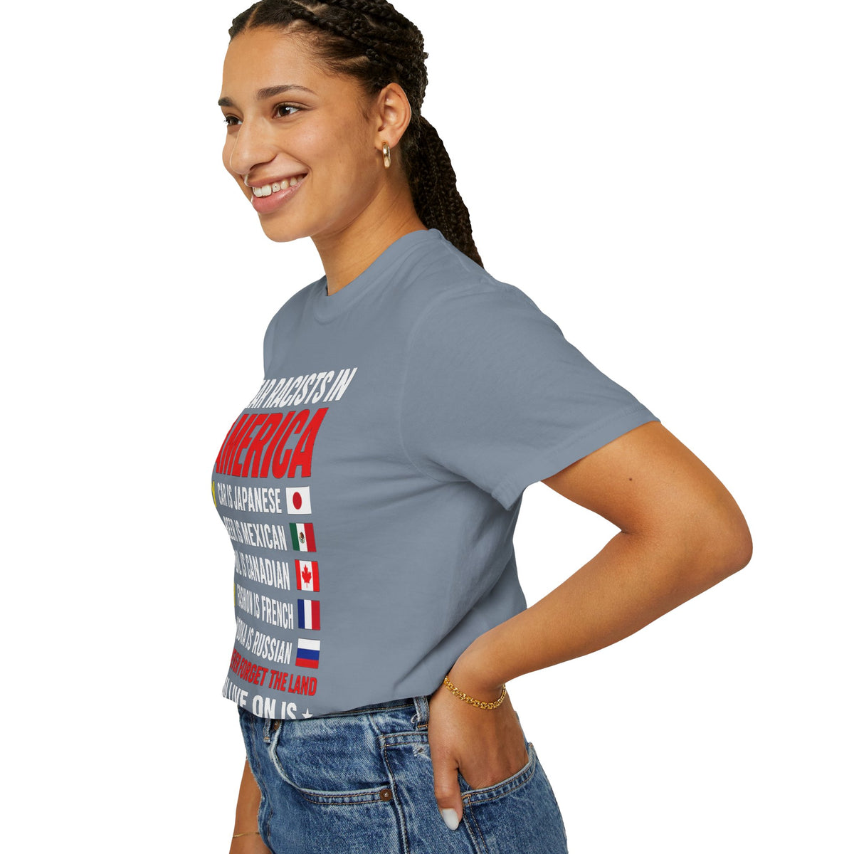 Dear Racists in America Anti-Racism Comfort Colors Tee