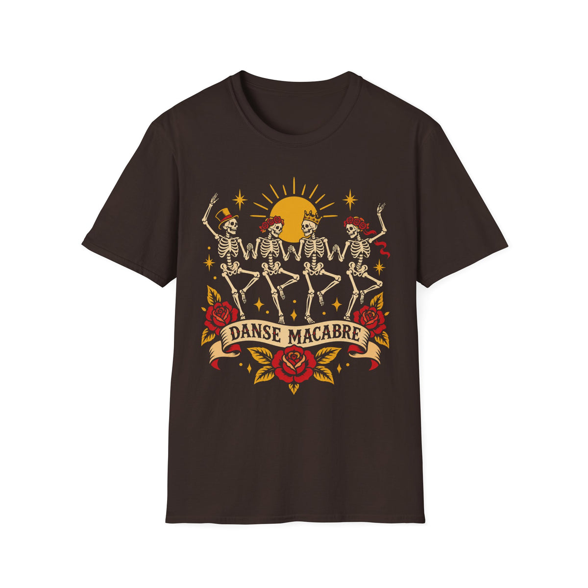 American Traditional Tattoo Skeleton Dance Shirt