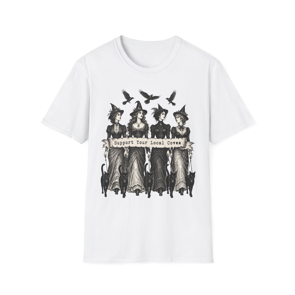 Support Your Local Coven Feminist Witch T-Shirt