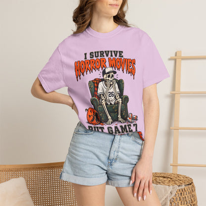 Horror Movies Game 7 Baseball Comfort Colors T-Shirt