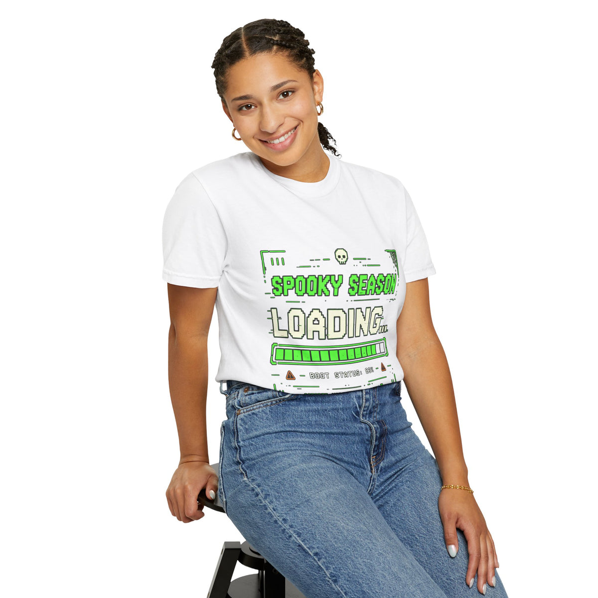 Spooky Season Loading Gamer Halloween Comfort Colors Tee