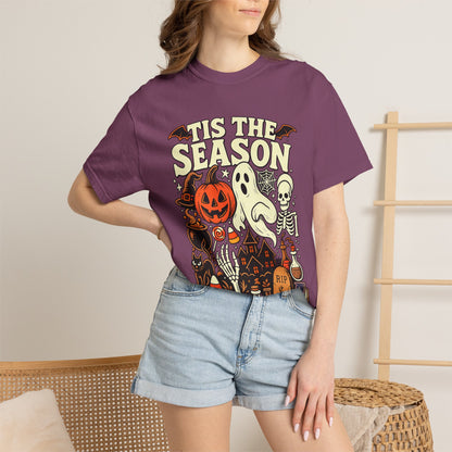 Tis the Season Spooky Halloween Comfort Colors Graphic Tee