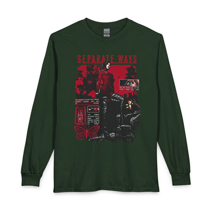 Separate Ways Survival Horror Gildan Heavy Cotton Long Sleeve Tee
