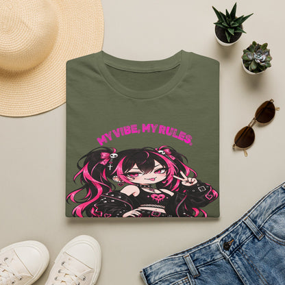 My Vibe, My Rules Anime Chibi Graphic Tee